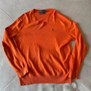 Polo Ralph Lauren Orange V-Neck Sweater